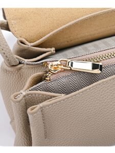 Compact Leather Travel Crossbody Bag - Image 7