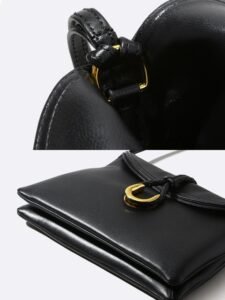 Designer-Style Lambskin Underarm Bag - Image 6
