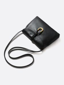 Designer-Style Lambskin Underarm Bag - Image 4