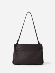 Genuine Leather Kelly Style Shoulder Crossbody Bag - Image 3