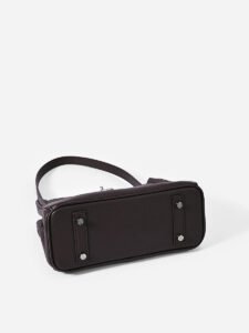 Genuine Leather Kelly Style Shoulder Crossbody Bag - Image 6