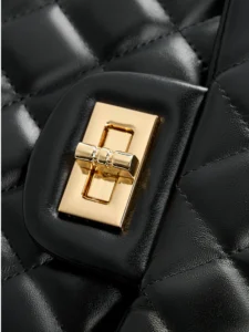 Quilted Leather Crossbody Bag - Image 6
