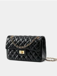 Quilted Leather Crossbody Bag - Image 2