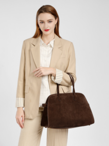 Suede Tote Bag - Image 5