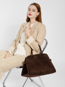Suede Tote Bag - Image 4