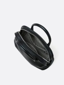 Small Boston-style top-grain cowhide handbag - Image 8